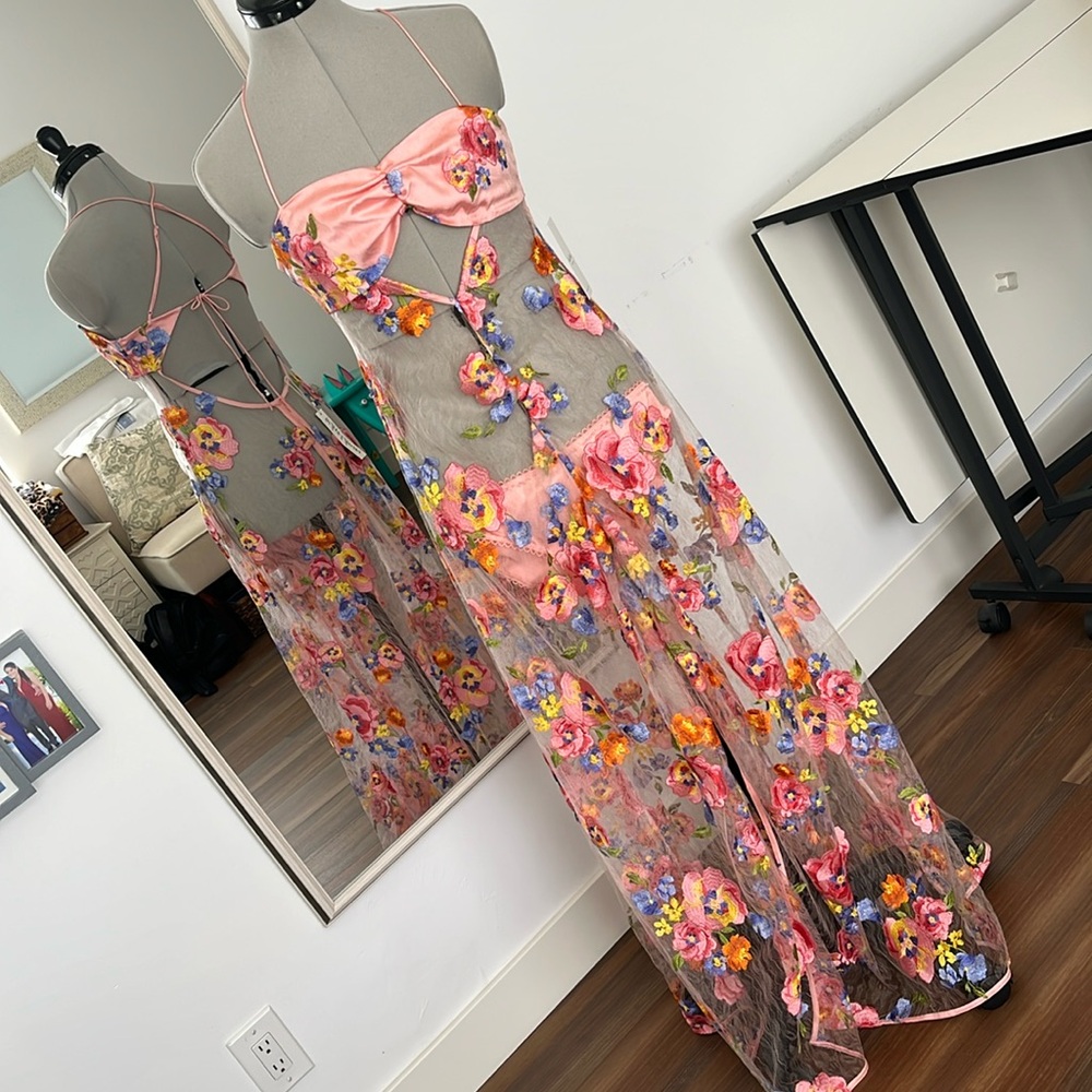 NWT New Rare FL&L Maxi Dress Set S